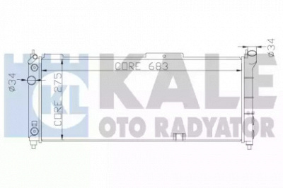 KALE OTO RADYATOR 371100 -  Радиатор, охлаждение двигателя